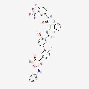 molecular formula C38H32F5N3O7 B12396599 RXFP1 receptor agonist-6 