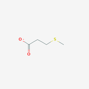 molecular formula C4H7O2S- B1239661 3-(Methylthio)propionate 