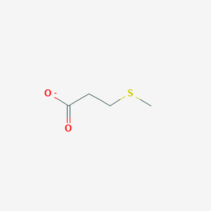 molecular formula C4H7O2S- B1239661 3-(甲硫基)丙酸酯 