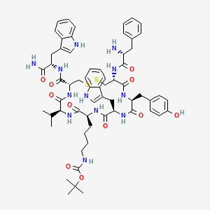 molecular formula C62H78N12O11S2 B12396626 RC-160 [Lys(Boc)] 