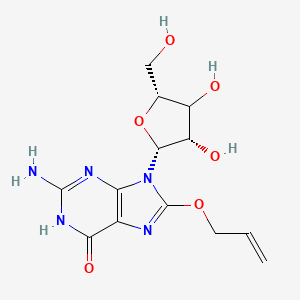 molecular formula C13H17N5O6 B12396639 8-Allyloxyguanosine 