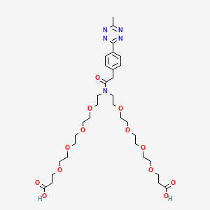 molecular formula C33H51N5O13 B12396658 Methyltetrazine-amido-N-bis(PEG4-acid) 