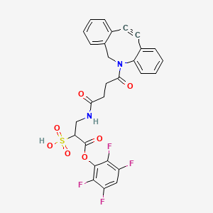 molecular formula C28H20F4N2O7S B12396673 Sulfo DBCO-TFP Ester 