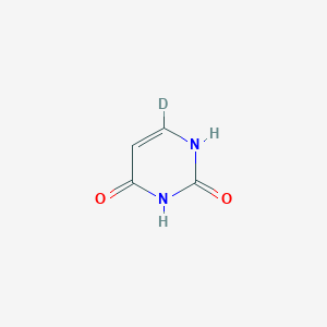 molecular formula C4H4N2O2 B12396756 Uracil-6-D1 