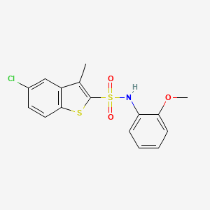 5-chloro-N-(2-methoxyphenyl)-3-methyl-1-benzothiophene-2-sulfonamide