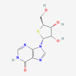 9-[(2R,4R,5R)-3,4-dihydroxy-5-(hydroxymethyl)thiolan-2-yl]-1H-purin-6-one