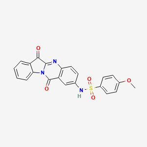 molecular formula C22H15N3O5S B12396795 Anti-inflammatory agent 33 