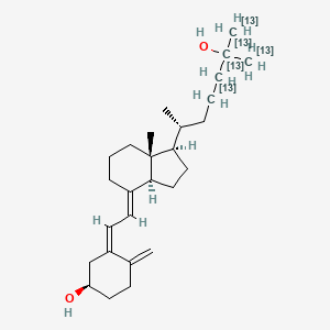 molecular formula C27H44O2 B12396796 3-Epi-25-hydroxyvitamin D3-13c5 