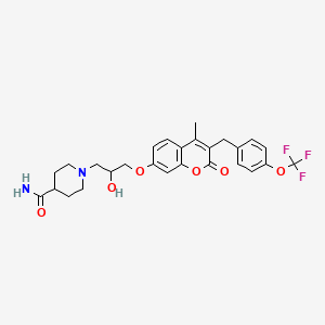 molecular formula C27H29F3N2O6 B12396799 Ebov/marv-IN-3 