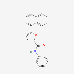 5-(4-methyl-1-naphthalenyl)-N-phenyl-2-furancarboxamide