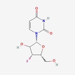 molecular formula C9H11FN2O5 B12396896 1-[(2R,4R,5R)-4-fluoro-3-hydroxy-5-(hydroxymethyl)oxolan-2-yl]pyrimidine-2,4-dione 