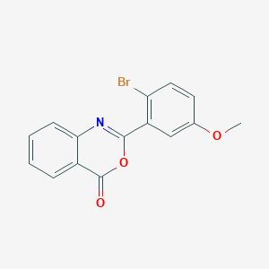 molecular formula C15H10BrNO3 B12396959 Factor VII-IN-1 