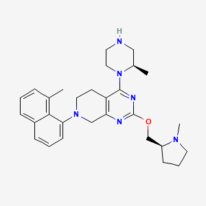 7-(8-methylnaphthalen-1-yl)-4-[(2R)-2-methylpiperazin-1-yl]-2-[[(2S)-1-methylpyrrolidin-2-yl]methoxy]-6,8-dihydro-5H-pyrido[3,4-d]pyrimidine