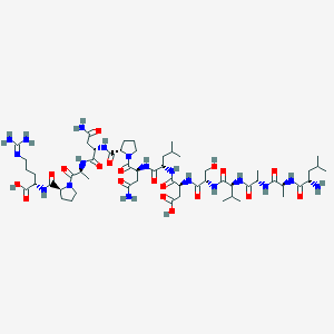 molecular formula C57H96N18O19 B12397035 Laavsdlnpnapr 