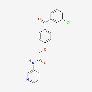 molecular formula C20H15ClN2O3 B12397052 2-(4-(3-Chlorobenzoyl)phenoxy)-N-(pyridin-3-yl)acetamide 