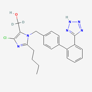 molecular formula C22H23ClN6O B12397073 Losartan-d2 