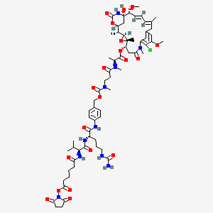 molecular formula C65H89ClN10O20 B12397080 SC-VC-PAB-N-Me-L-Ala-Maytansinol 