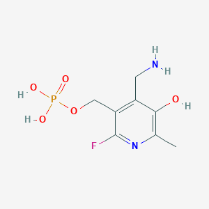 molecular formula C8H12FN2O5P B1239710 6-Fluoropyridoxamine 5'-phosphate CAS No. 42242-44-4