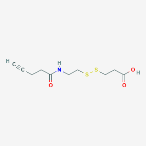 molecular formula C10H15NO3S2 B12397127 Alkyne-SS-COOH 