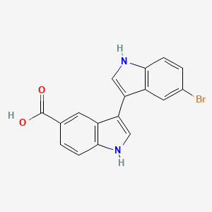 molecular formula C17H11BrN2O2 B12397169 Tau protein aggregation-IN-1 