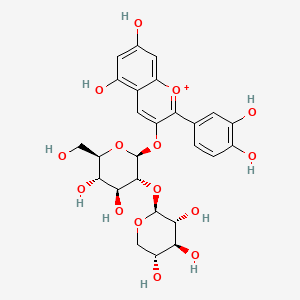 molecular formula C26H29O15+ B1239717 Cyanidin 3-O-beta-D-sambubioside CAS No. 63535-17-1