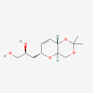 (2S)-3-[(4aR,6R,8aS)-2,2-dimethyl-4,4a,6,8a-tetrahydropyrano[3,2-d][1,3]dioxin-6-yl]propane-1,2-diol