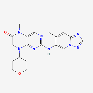 molecular formula C19H22N8O2 B12397188 DNA-PK-IN-8 