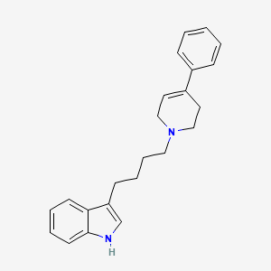 molecular formula C23H26N2 B1239726 3-[4-(4-Phenyl-3,6-dihydro-2H-pyridin-1-yl)-butyl]-1H-indole 
