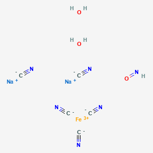 molecular formula C5H5FeN6Na2O3 B1239727 Nitriate 