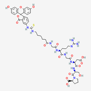 molecular formula C49H59N11O16S B12397298 FITC-Ahx-Gly-Arg-Gly-Asp-Ser-Pro 