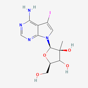 4-Amino-5-iodo-7-(2-|A-C-methyl-|A-D-ribofuranosyl)-7H-pyrrolo[2,3-d]pyrimidine