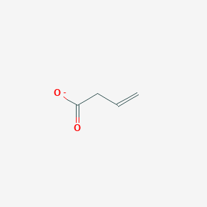 molecular formula C4H5O2- B1239731 But-3-enoate 