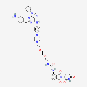 molecular formula C48H62N12O7 B12397310 PROTAC FLT3/CDK9 degrader-1 