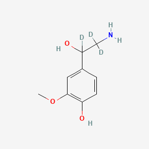 molecular formula C9H13NO3 B12397321 (Rac)-Normetanephrine-d3 