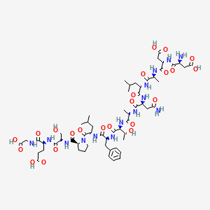 molecular formula C58H88N14O23 B12397329 (Thr17)-c-Jun (11-23) 