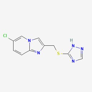 6-chloro-2-[(1H-1,2,4-triazol-5-ylthio)methyl]imidazo[1,2-a]pyridine