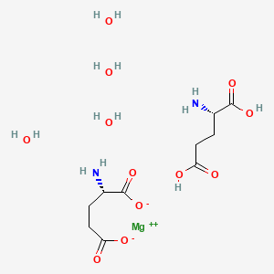 magnesium;(2S)-2-aminopentanedioate;(2S)-2-aminopentanedioic acid;tetrahydrate