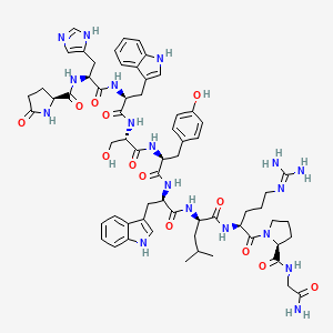 molecular formula C64H82N18O13 B12397346 (D-Trp6,D-Leu7)-LHRH 