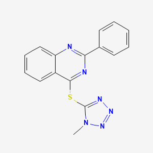 4-((1-Methyl-1H-tetrazol-5-yl)thio)-2-phenylquinazoline