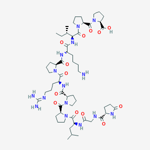 molecular formula C56H91N15O13 B12397353 pGlu-Gly-Leu-Pro-Pro-Arg-Pro-Lys-Ile-Pro-Pro 