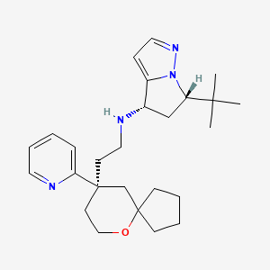 molecular formula C26H38N4O B12397375 mu Opioid receptor agonist 1 