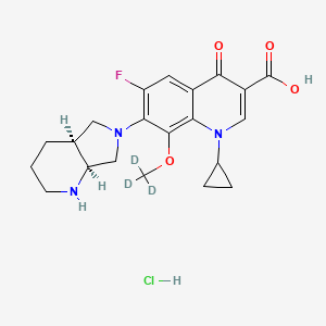 molecular formula C21H25ClFN3O4 B12397392 Moxifloxacin-d3 (hydrochloride) 