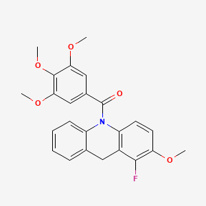 molecular formula C24H22FNO5 B12397419 Tubulin polymerization-IN-40 