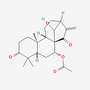 molecular formula C22H30O5 B12397424 Glaucocalyxin D 