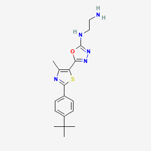 molecular formula C18H23N5OS B12397437 Antifungal agent 27 