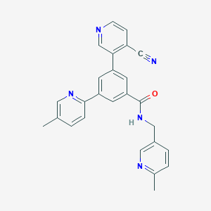 molecular formula C26H21N5O B12397462 P2X2/3 modulator-1 