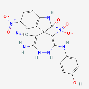 molecular formula C19H14N8O6 B12397476 AChE-IN-34 