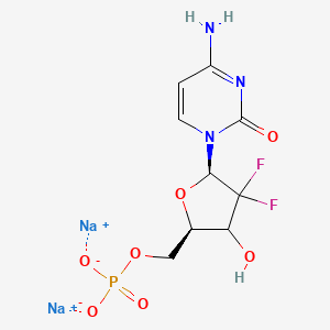 molecular formula C9H10F2N3Na2O7P B12397479 Gemcitabine monophosphate (disodium) 