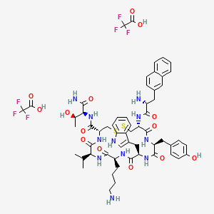 molecular formula C58H71F6N11O14S2 B12397498 Lanreotide (diTFA) 