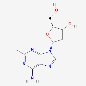 molecular formula C11H15N5O3 B12397510 (2R,5R)-5-(6-amino-2-methylpurin-9-yl)-2-(hydroxymethyl)oxolan-3-ol 